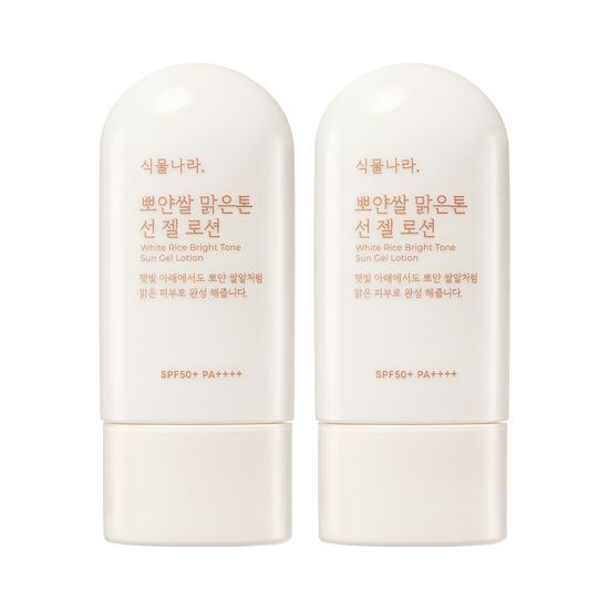 Shingmulnara White Rice Bright Tone Sun Gel Lotion 60mL + 60mL