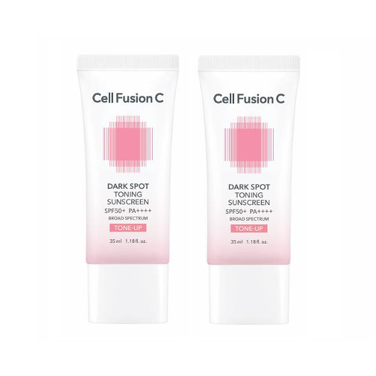 Cell Fusion C Toning Sunscreen SPF50+/PA++++ (35ml + 35ml) Double Pack