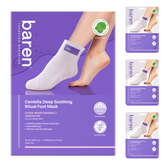 BAREN Centella Deep Soothing Ritual Foot Mask 6 Patches (3 Pairs)