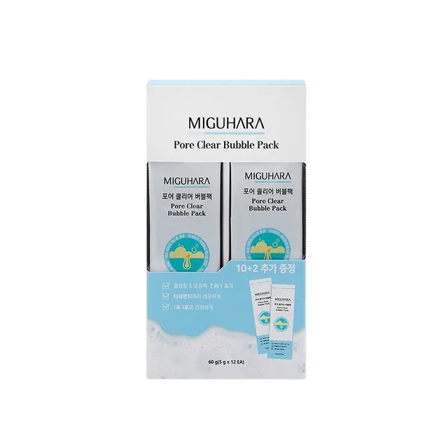 MIGUHARA Pore Clear Bubble Pack 5g x 12 sachets