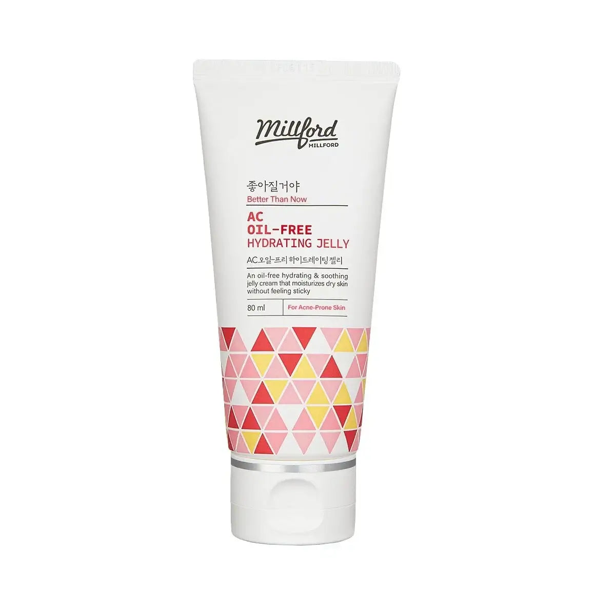 MILLFORD AC Oil-Free Hydrating Jelly 80ml, soothing jelly cream for oily skin, hydrates and absorbs quickly.
