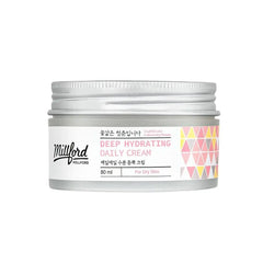 MILLFORD Deep Hydrating Daily Cream 80ml, hydrating cream for dry skin with moisturizing ingredients.