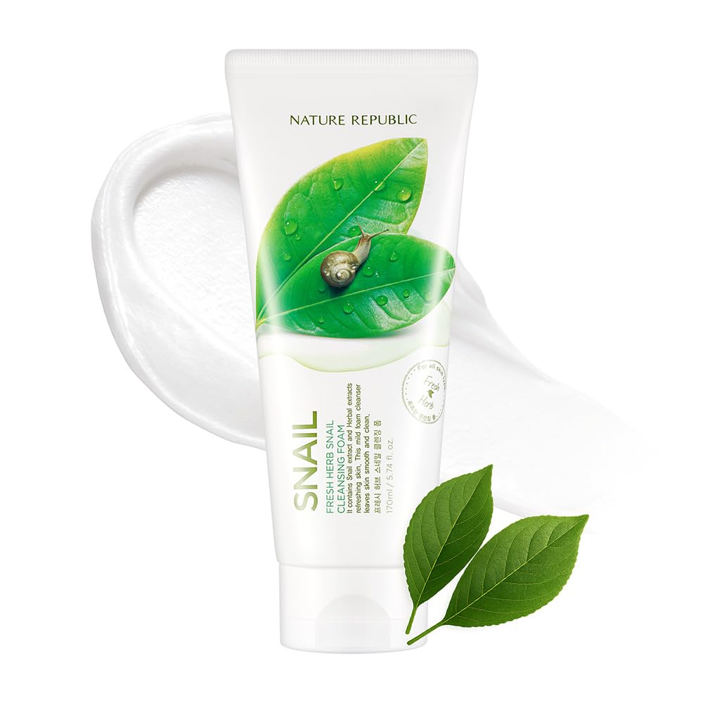 NATURE REPUBLIC Fresh Herb Snail Cleansing Foam 170ml