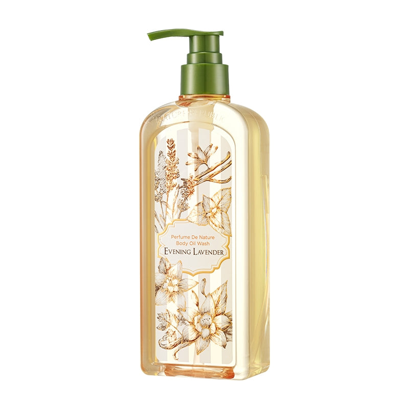 NATURE REPUBLIC Perfume De Nature Body Oil Wash (Evening Lavender) 345ml