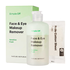 NATURE REPUBLIC Simple Off Face & Eye Make Up Remover Sensitive Fresh 240ml