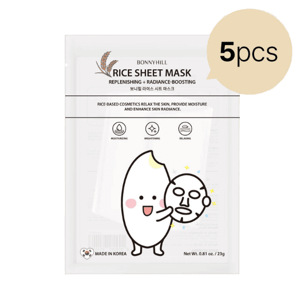 Bonnyhill Rice Sheet Mask 5pcs