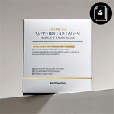 WellDerma Premium Sapphire Collagen Impact Fitting Mask 4 masks