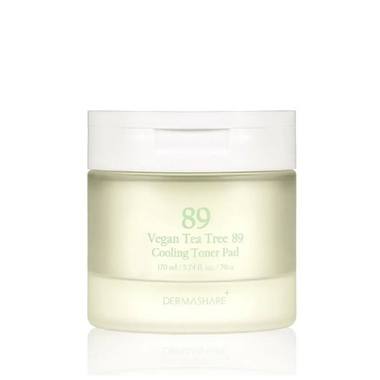 DERMASHARE Vegan Tea Tree 89 Cooling Toner Pad 70Pads 170ml