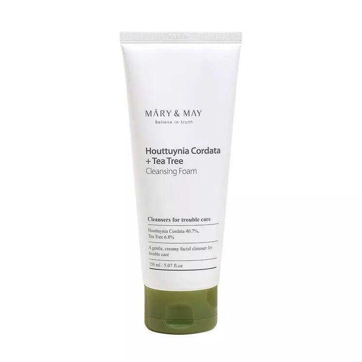 MARY & MAY Houttuynia Cordata + Tea Tree Cleansing Foam 150mL