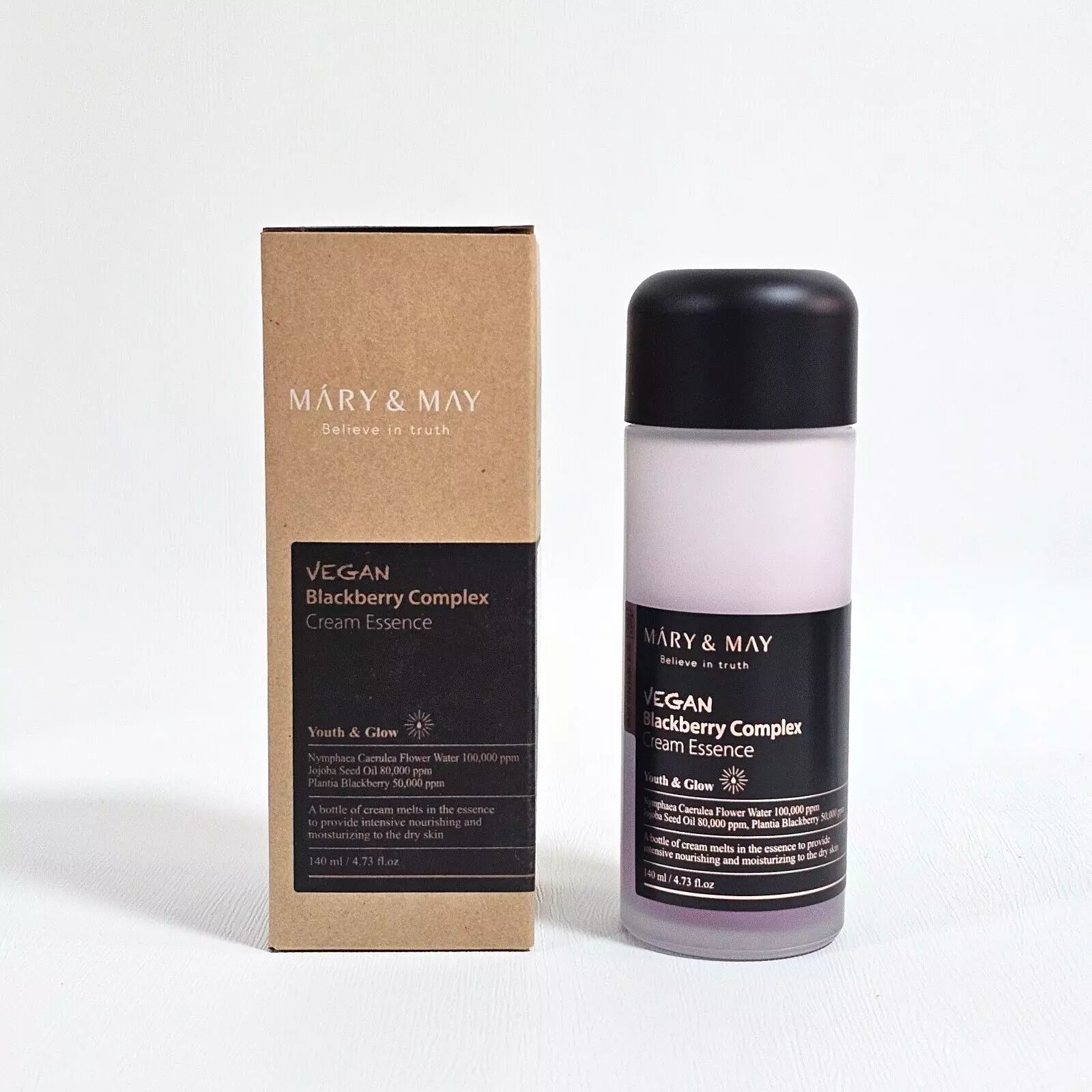 MARY & MAY Vegan Blackberry Complex Cream Essence 140ml MARY & MAY Vegan Blackberry Complex Cream Essence 140ml