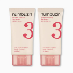 Numbuzin No.3 No Filter Tone-Up Sun Serum SPF50+ PA++++ 50ml Double