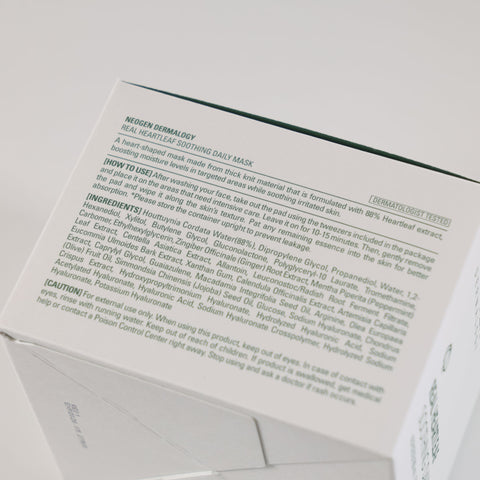 NEOGEN Real Heartleaf Soothing Daily Mask - 180ml (40pcs)