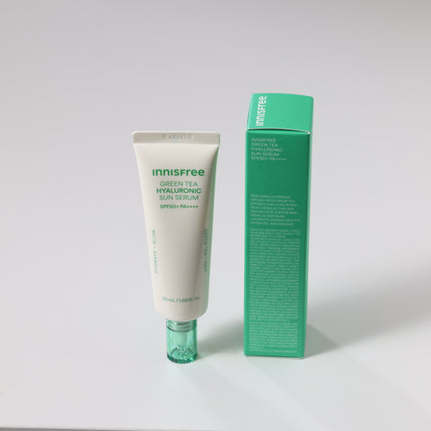 INNISFREE Green Tea Hyaluronic Moist Sun Serum SPF50+PA++++50ml