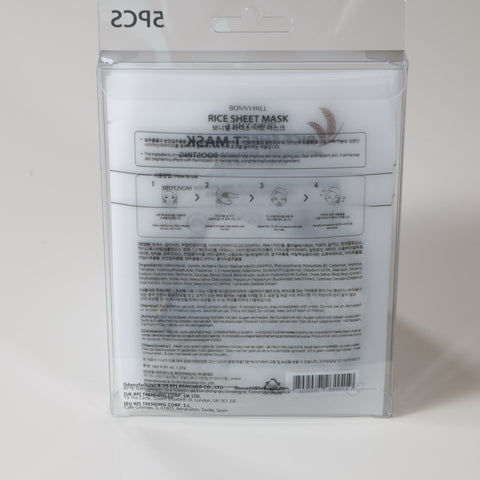 Bonnyhill Rice Sheet Mask 5pcs