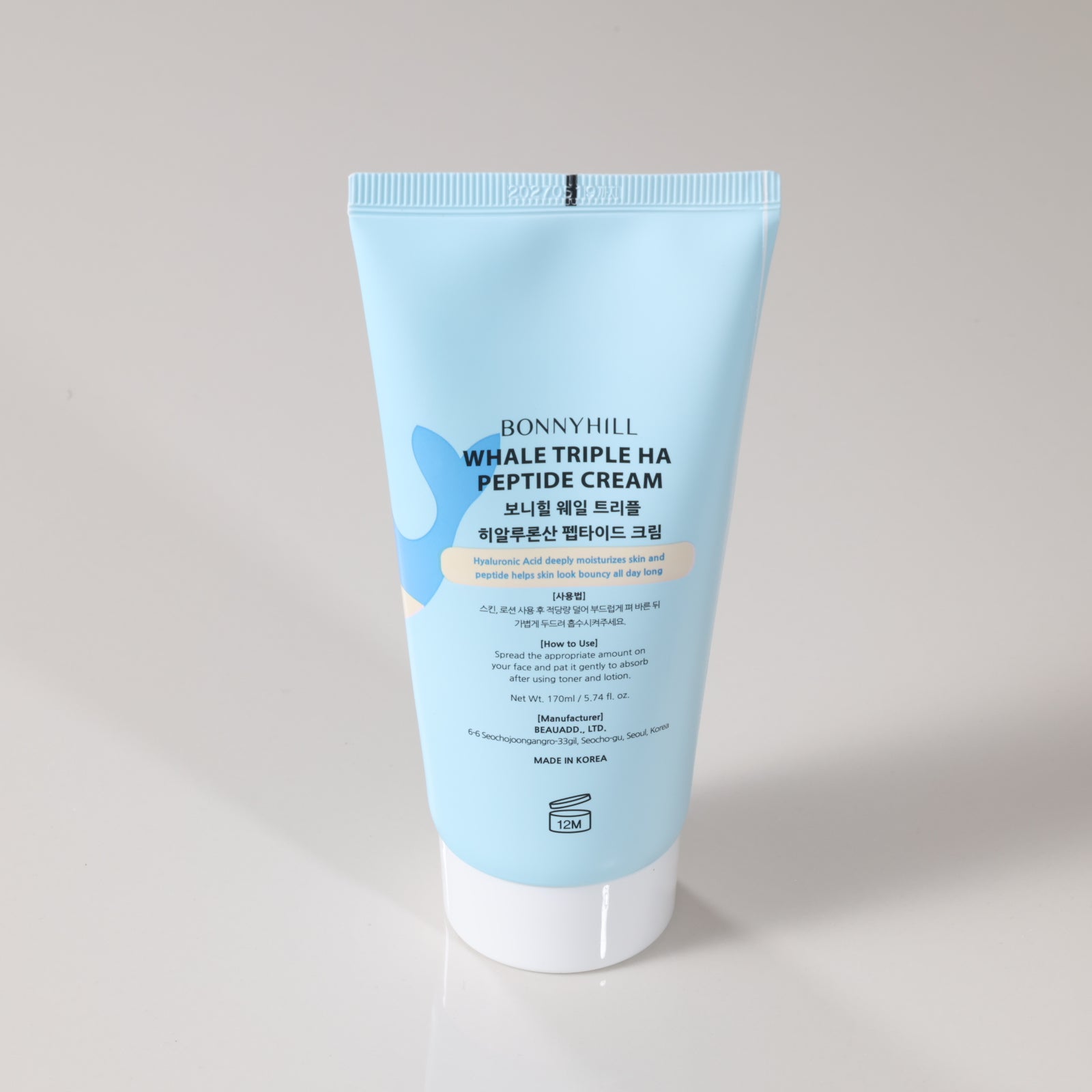 Bonnyhill Whale Triple Ha Peptide Cream 170ml