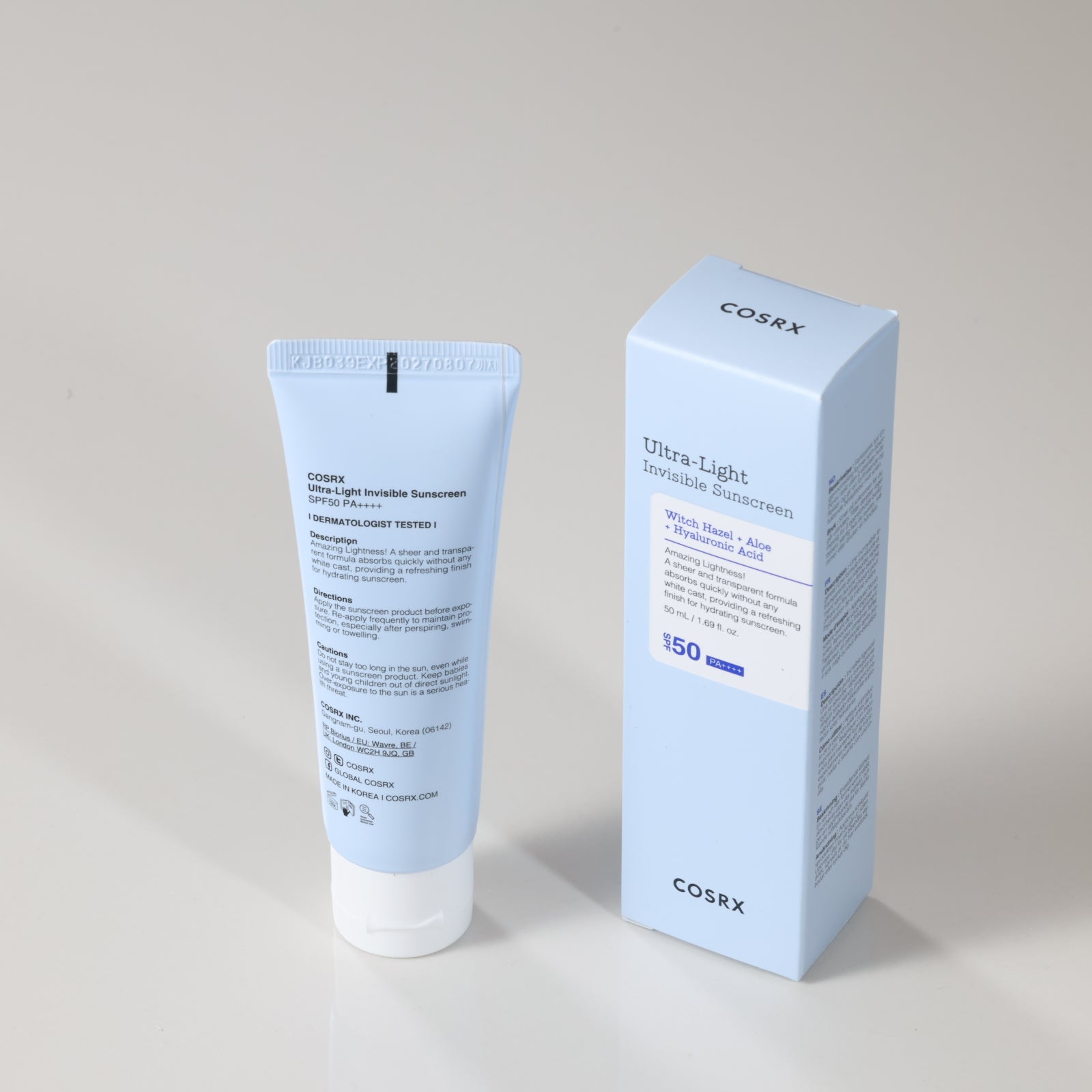 COSRX Ultra Light Invisible Sunscreen SPF50+ PA++++ 50ml