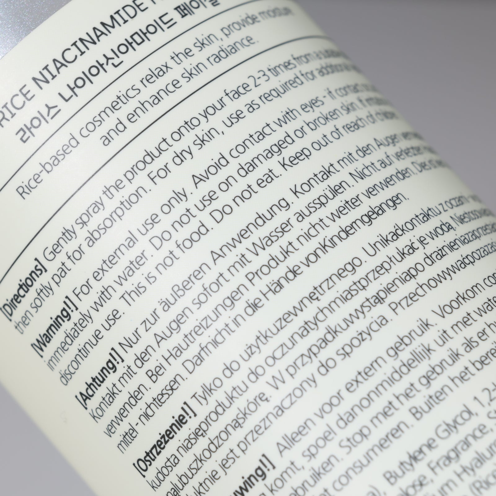 Bonnyhill Rice Niacinamide Facial Mist 200ml