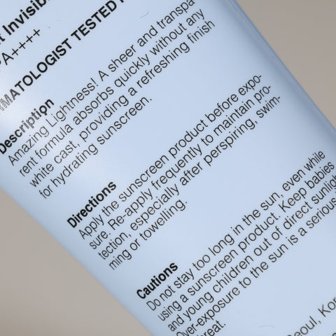 COSRX Ultra Light Invisible Sunscreen SPF50+ PA++++ 50ml