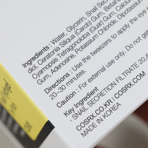 COSRX Advanced Snail Hydrogel Eye Patch 60ea