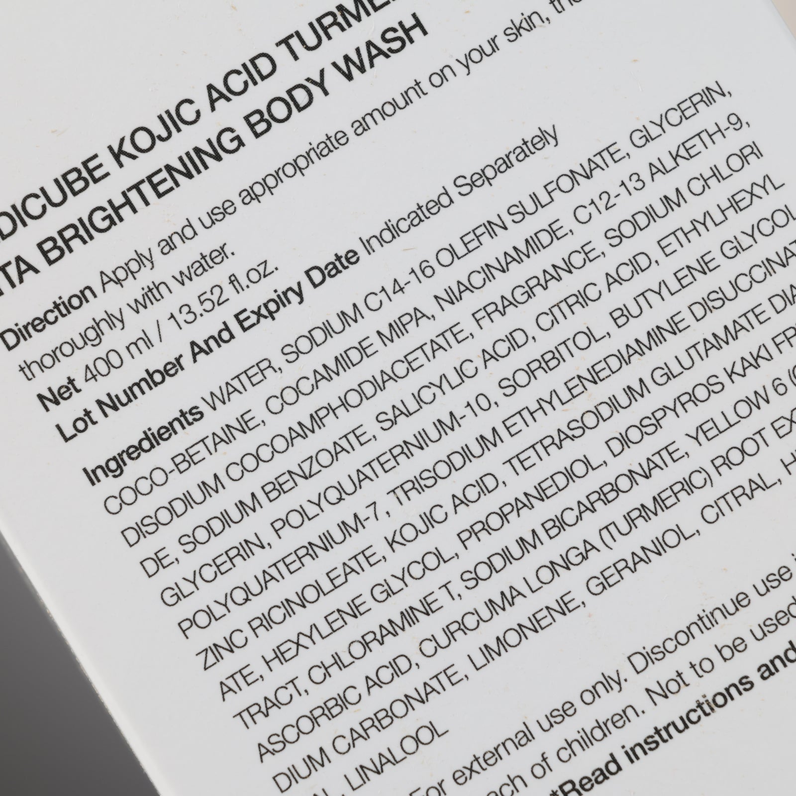 Medicube Kojic Acid Turmeric Vita Body Wash 400mL