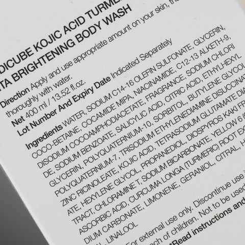 Medicube Kojic Acid Turmeric Vita Body Wash 400mL