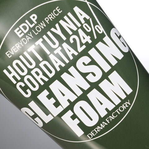 DERMA FACTORY EDLP Houttuynia Cordata 24% Cleansing Foam - 120g