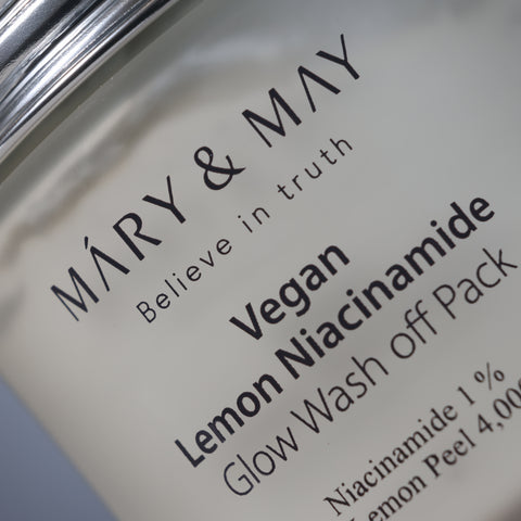MARY & MAY Lemon Niacinamide Glow Wash Off Pack 125g