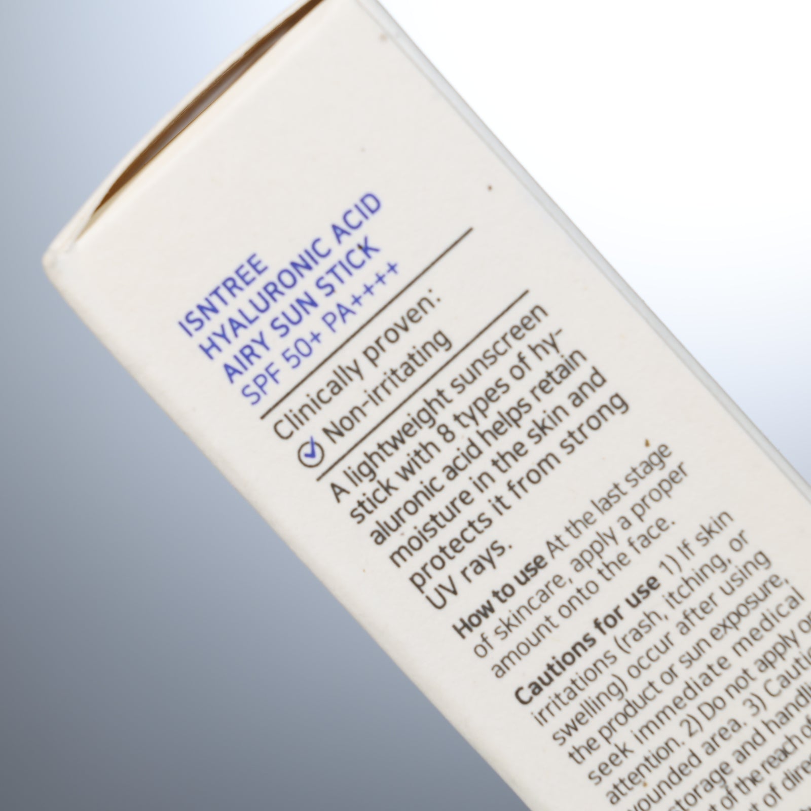 ISNTREE Hyaluronic Acid Airy Sun Stick SPF50+ PA++++ 22g