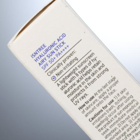 ISNTREE Hyaluronic Acid Airy Sun Stick SPF50+ PA++++ 22g