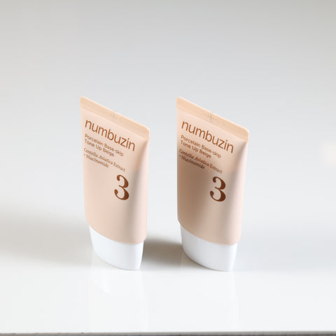 Numbuzin No.3 Porcelain Base-skip Tone Up Beige SPF50+ PA++++ 35ml Double Pack