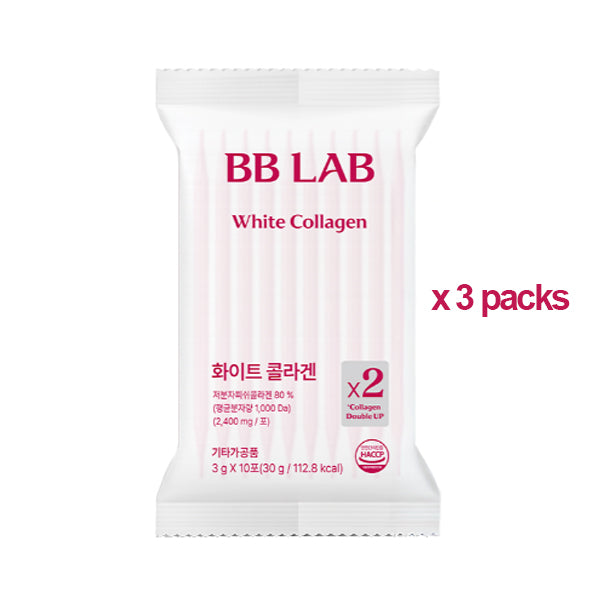BB LAB White Collagen 3 Packs (3g x 30 Sticks)