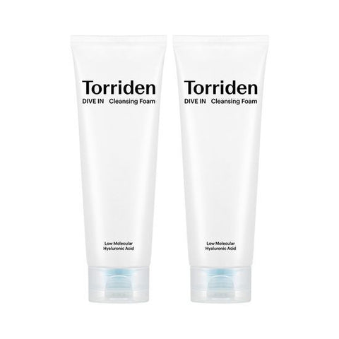 Torriden Dive In Low Molecular Hyaluronic Acid Cleansing Foam 150mL Double Set (150mL+150mL)