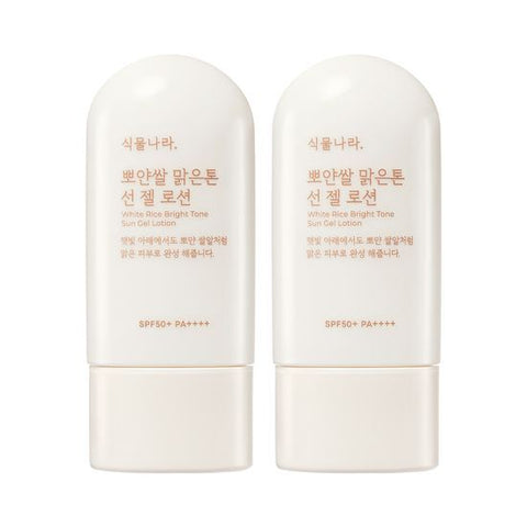 Shingmulnara White Rice Bright Tone Sun Gel Lotion 60mL + 60mL