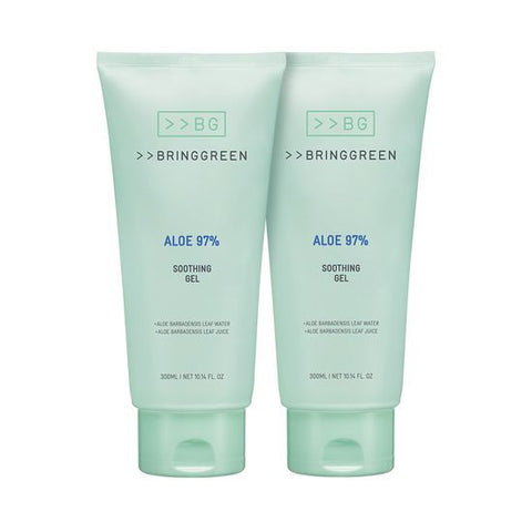 BRING GREEN Aloe 97% Soothing Gel 300mL *2ea