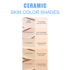 AMUSE Ceramic Skin Perfector Cushion 15g + Refill 15g (SPF40 PA++) 5 Shades1