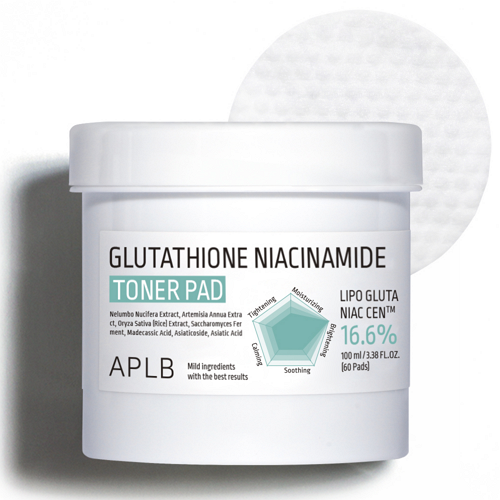 APLB Glutathione Niacinamide Toner Pad — 60 Pads