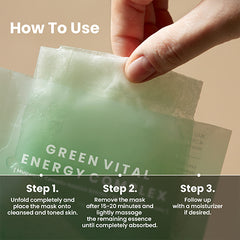 AXIS-Y Mugwort Green Vital Energy Complex Sheet Mask Set (5 pcs)