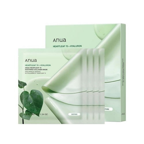 Anua Heartleaf 70 Soothing Collagen Mask (4 Sheets)