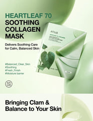 Anua Heartleaf 70 Soothing Collagen Mask (4 Sheets)