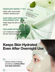 Anua Heartleaf 70 Soothing Collagen Mask (4 Sheets)