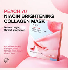 Anua Peach 70 Niacin Brightening Collagen Mask (4 sheets)
