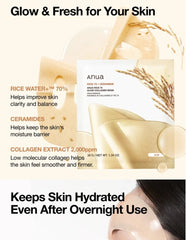 Anua Rice 70 Glow Collagen Mask 4ea