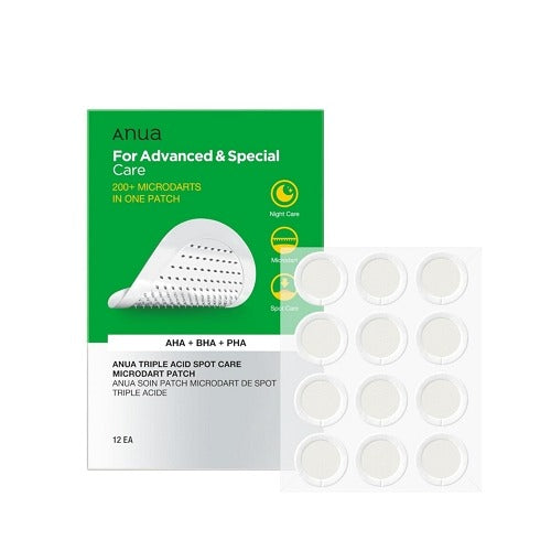 Anua Triple Acid Spot Care Microdart Patch 12ea