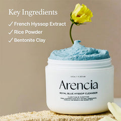 Arencia Fresh Royal Blue Rice Mochi Cleanser 120g