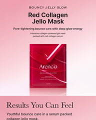 Arencia Red Collagen Jello Mask 25g × 4