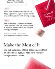 Arencia Red Collagen Jello Mask 25g × 4