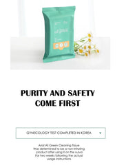Ariul Clean & Safe All Green Daily Feminine Wipes 40 Sheets