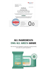 Ariul Clean & Safe All Green Daily Feminine Wipes 40 Sheets