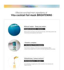 BANOBAGI Vita Cocktail Foil Mask #Brightening 30g x 10 Sheets