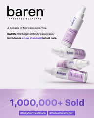 BAREN Foot Callus Eraser Home Set: Foot File & Peeling Foot Spray 1ea